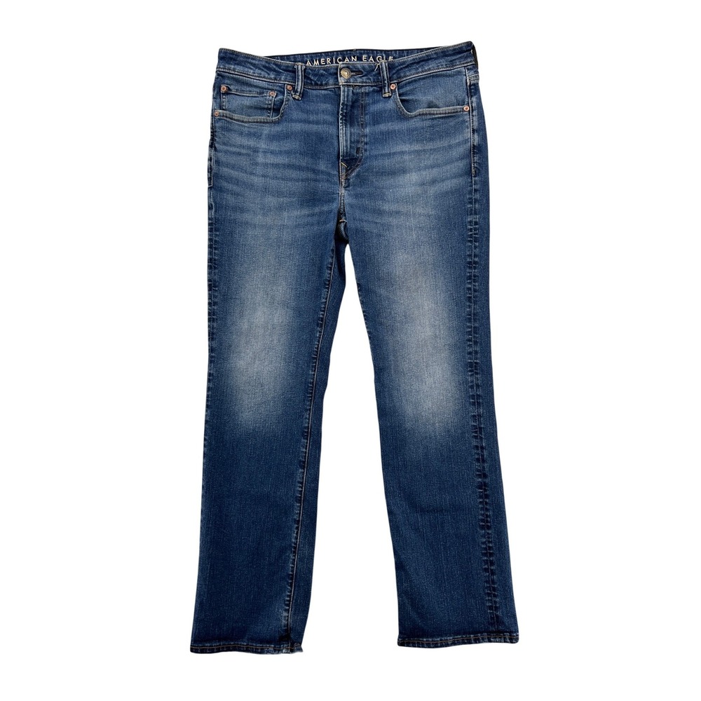 American Eagle AirFlex Original Bootcut Jeans Mens 34x32 fits 36x30 Blue Stretch